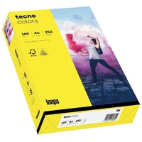 Inapa tecno colors A4 160 g/m2 250 Blatt gelb