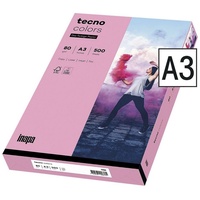 Inapa tecno colors A3 80 g/m2 500 Blatt rosa