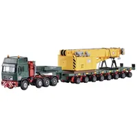 Kibri H0 MAN SK mit Scheuerle Plattformwagen Schienenkran Oberteil