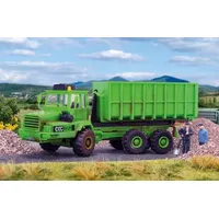 Kibri Kaeble Gmeinder Knicklenker mit Hakenabrollaufbau 14020 H0