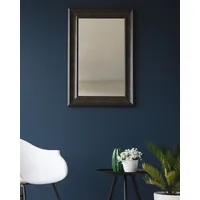 Beliani Wandspiegel schwarz rechteckig 60 x 90 cm LUNEL