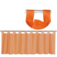 Bestgoodies Bistrogardine mit Schlaufen Maße: 45x160cm, Farbe: Hellorange