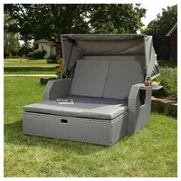 MuCoLa Relaxliege 145 x 143 x 130 cm grau