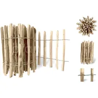 Pemicont Floranica Staketenzaun aus Haselnuss Kastanie 10m lang x