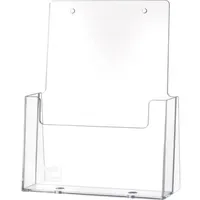 Helit Tischprospekthalter DIN A5 hoch Ku.transp.freistehend HELIT