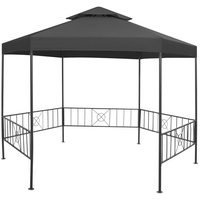 VidaXL Gartenpavillon 323x275x265 cm Anthrazit