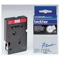 Brother TC-202 12mm weiß auf rot