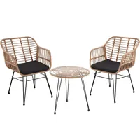 Tectake Molfetta Set 3-tlg. natur