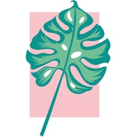 KOMAR Bild Komar Minnie Mouse Leaf", bunt (farbe bild(er):