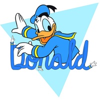 KOMAR Bild Komar Donald Duck Triangle", bunt (farbe bild(er):