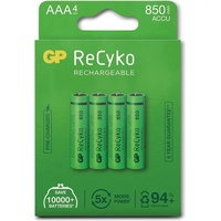 GP NiMH 850 mAh ReCyko 1,2V 4 Stück