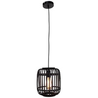 Brilliant Pendelleuchte holz dunkel/schwarz