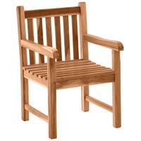 Möbilia Gartensessel mit Armlehnen Teak natur