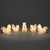Konstsmide LED Motiv Eichhörnchen-Set, 5-tlg. 40x warmweiß (6287-103)