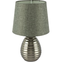 ETC Shop Schreib Tisch Leuchte Dielen Stoff Beistell Lampe