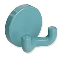 Hewi 801 Doppelhaken 801.90.02055 aquablau, mit Rosette d= 40mm