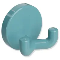 Hewi 801 Doppelhaken 801.90.02055 aquablau, mit Rosette d= 40mm