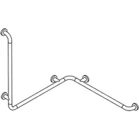 Hewi 801 Dusch-/Wannenhandlauf anthrazitgrau 762x762x900mm