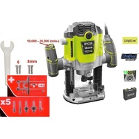 RYOBI RRT1600-K Elektro-Oberfräse inkl. Koffer (5133002421)