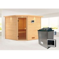 Karibu Massivholzsauna Leona (L x B x H: 245