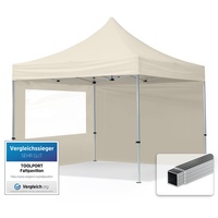 TOOLPORT Faltpavillon 3 x 3 m inkl. 2 Seitenteile