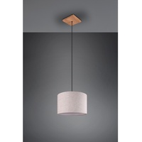 Trio Pendelleuchte Elmau 1-flammig Nickel antik-Holz-Weiß