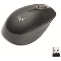 Logitech M190 Full-Size Wireless Mouse dunkelgrau, USB (910-005905)