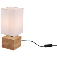 Trio Reality Leuchten Tischleuchte Woody quadratisch holzfarbig