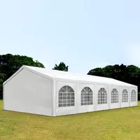 TOOLPORT Partyzelt 5 x 12 m inkl. Seitenteile weiß