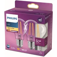 Philips LED-Birne 7W E27 warmweiß 2er Set