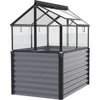 Vitavia Hochfrühbeet Gaia Jumbo ESG 4 mm Granit-Schwarz 83
