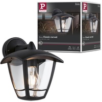 Paulmann Außenwandleuchte Classic Curved schwarz 943.92