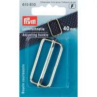 Prym Verstellbare Schnalle, Metall, Silberfarben, 40 mm