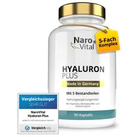 NaroVital Hyaluronsäure Kapseln | Hochdosierte 90 St