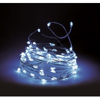 Spetebo Draht Lichterkette 160 LED - kalt weiß -