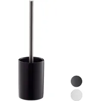 Relaxdays WC-Garnitur schwarz Stein