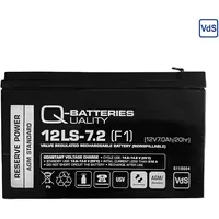 Q-Batteries 12LS-7.2 F1 12V 7,2Ah Blei-Vlies-Akku AGM VRLA mit