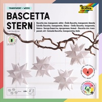 Folia Bastelset Bascetta Stern Transparentpapier 7,5 x 7,5 cm