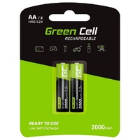 Green Cell HR6 2000mAh Akkus Batterien (Nickel-Hydrid-Akku, Spannung von