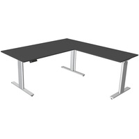 Kerkmann Move 3 tube elektrisch höhenverstellbarer Schreibtisch anthrazit L-Form,