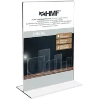 HMF 46920 Acryl Tischaufsteller DIN A6 Hochformat Glasklar