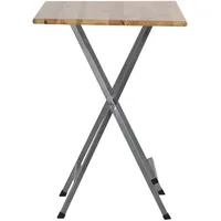 FUNSTAR Stehtisch 120 x 80 x 118 cm natur/silber