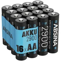 Absina Akku AA wiederaufladbar 2900 - NiMH AA Akkus