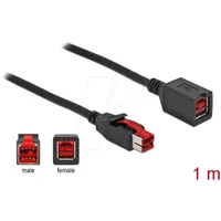 DeLock PoweredUSB Verlängerungskabel 24 V 1 m