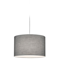 Trio Pendelleuchte Hotel Stoff Grau