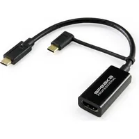 SpeaKa Professional SP-9015340 HDMI Adapterkabel [1x HDMI-Buchse - 1x