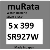 Sony Murata/Sony 399 Uhren-Batterie Knopfzelle SR927W AG7 Silberoxid