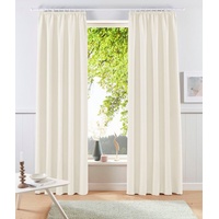 MY HOME Raja Kräuselband 140 x 225 cm champagner