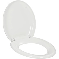 VidaXL Toilettensitz mit Absenkautomatik und Quick-Release-Design Weiß