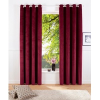 MY HOME »Velvet Uni« Ösen 2 Stk. tlg. Samt,